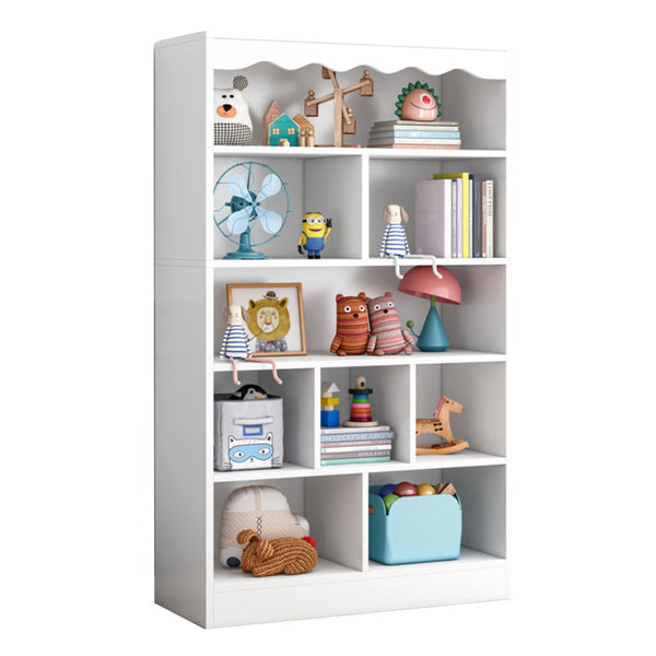 Foret Bookshelf Kids Bookcase Display Rack Organiser Shelves Children Shelf White