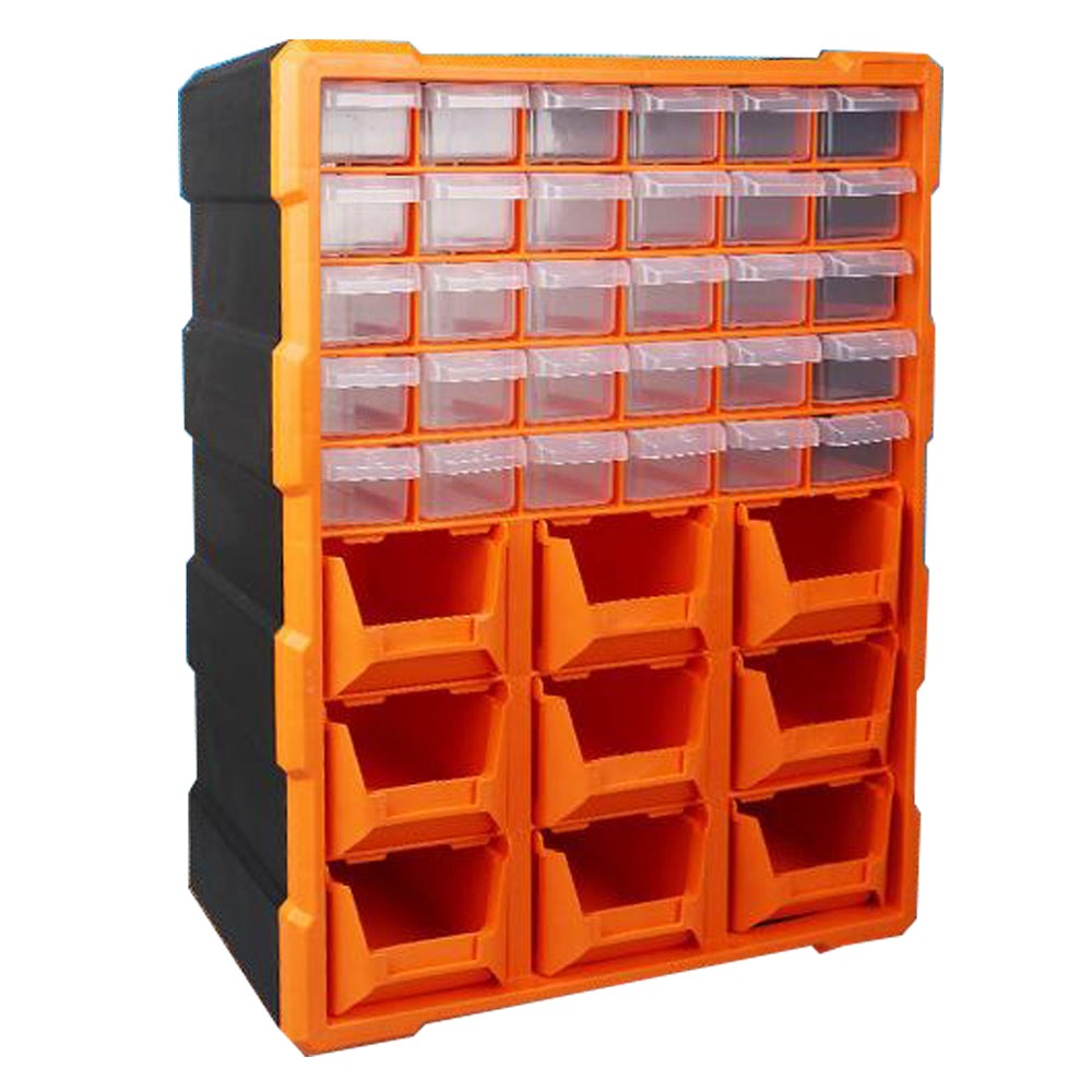 Parts Storage Organiser 39 Drawers Tool Organizer Box Dividers Garage ...