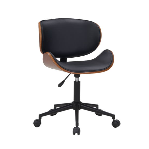 Office Chair PU Leather Computer Gaming Executive Racer Chairs Gas Lift Black Cushion Seat