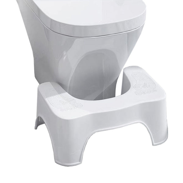 Bathroom Toilet Stool Potty Step Footstool Aid Non-Slip Portable White