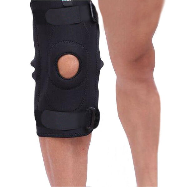 Double Metal Hinged Full Knee Support Brace Knee Protection Strap Sleeve Pad