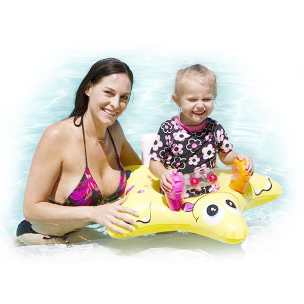 2 x Airtime Inflatable Inflate Pool Toy Baby Seat Star Design 78cm x 75cm x29cm