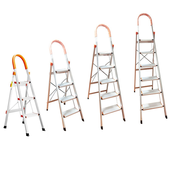 Aluminium Multi-Purpose Folding Ladder Light Weight Non Slip Platform Step Tier