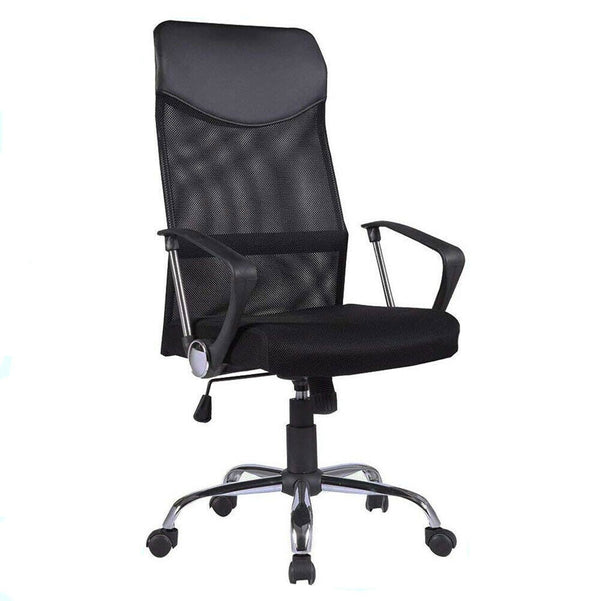 PU High Back Executive Mesh Home Office Game Chair Computer Breathable Lumbar Support Swivel Lift